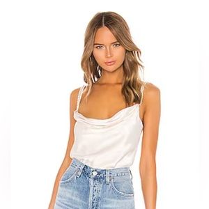 Lovers and Friends Rhode Cami in Ivory with pearl details. Size M. Never worn